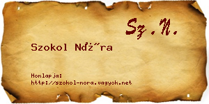 Szokol Nóra névjegykártya
